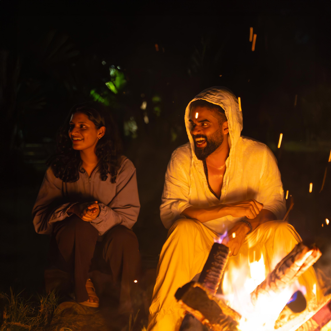 Sunset by the Lake and That Magical Bonfire Ending